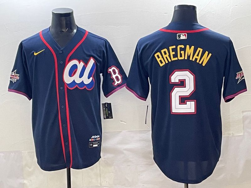 Men 2025 Boston Red Sox #2 Bregman Drak Blue All star Nike MLB Jersey style 01->boston red sox->MLB Jersey